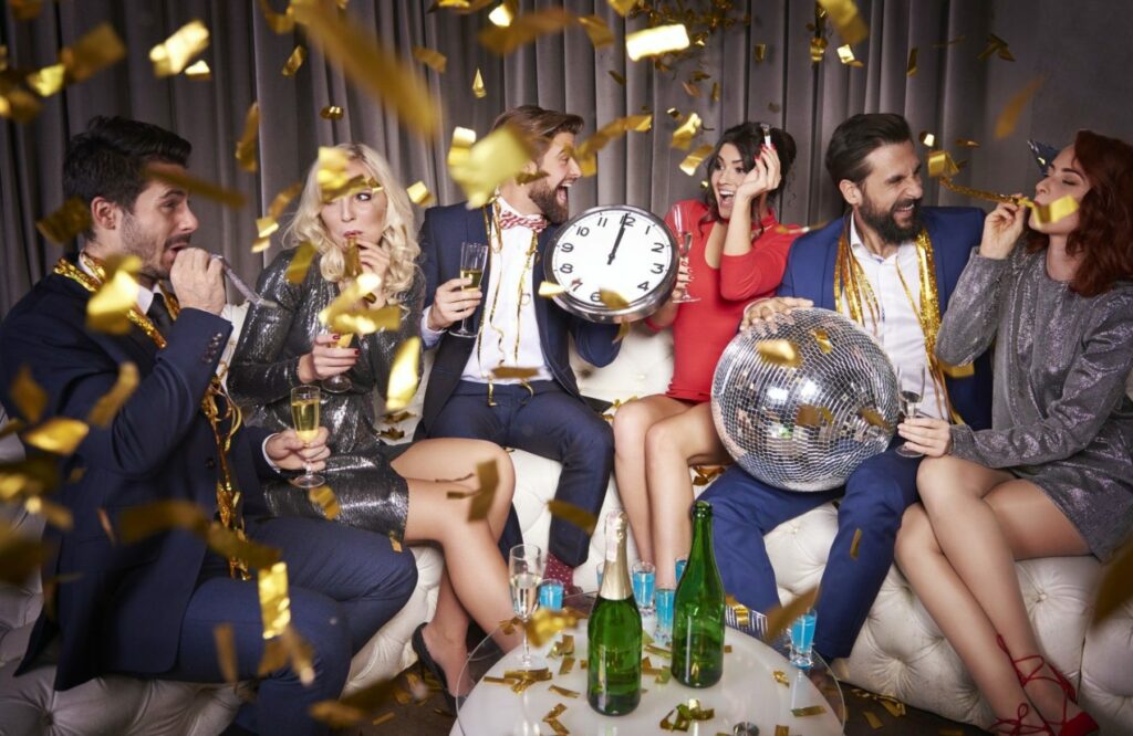 Anniversaire de 50 ans avec invités, confettis et ambiance DJ